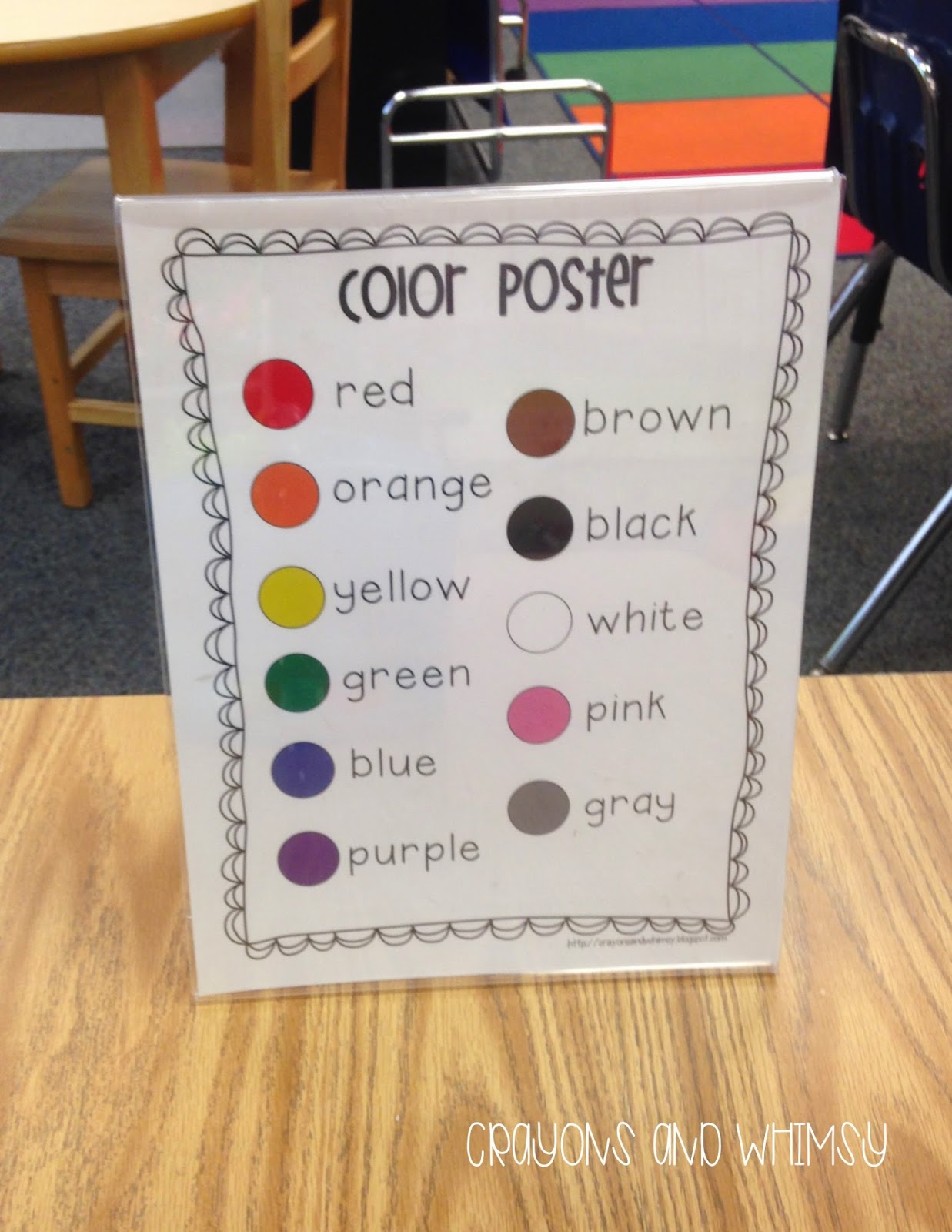 Crayons and Whimsy: Easy Mini Anchor Chart Holder